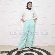 Celana Kulot Wanita - Kulot Tasa Linen Import Premium