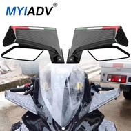 Universal Motorcycle Fairing Side Winglet With Mirror Fixed Wind Wing Spoiler For Honda CBR650R CBR1