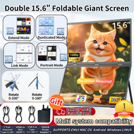 Portable Monitor จอภาพแบบพกพา15.6inch Mobile Display laptop 1080P monitor extender Folding Monitor จ