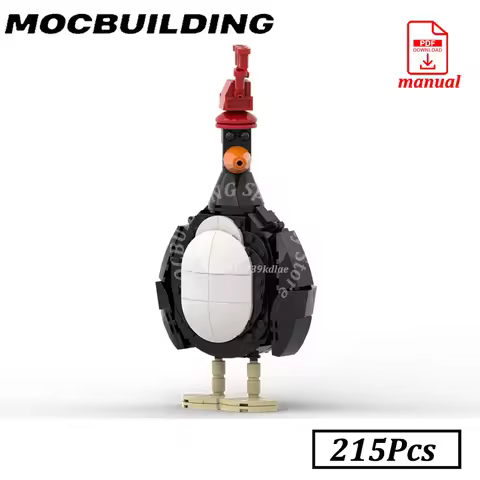 Penguin Model MOC Building Blocks Brick Toys W-Wallace and G-Gromit Display Construction Gift Presen