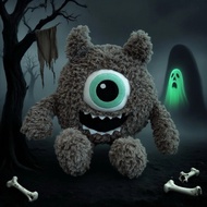 Halloween Big-Eyed Plush Toy Funny Doll Big-Eyed Plush Monster Cyclops