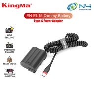 KingMa USB Type C EN-EL15 Dummy Battery Power Adapter DC Coupler For Nikon Z7 Z7II Z6 Z6II Z5 D500 D