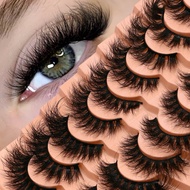 GROINNEYA Voluminous Lashes Volume Cat Eye Lash Strips Fake Mink Eyelash High-quality Eyelash Extens