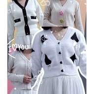 [2HAND SWEATSHIRT] WHITE CARDIGAN SWEATSHIRT