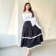KIELO - ZRX SAGITA SKIRT LACE BOTTOM SKIRT FRENCH SKIRT/ LACE SKIRT/ KOREAN STYLE/ Lace Pleated SKIR