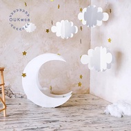 [OUK-t] 16Pcs 3D Cloud Decorations White Hanging Clouds For Ceiling Cloud Party Decorations Cloud Or
