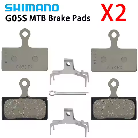 2Pair 4Pcs Shimano G05S-RX Disc Brake Resin Pads - XTR BR-M9000/M9100/XT/SLX/Alfine