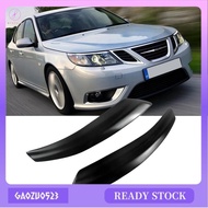 [gaozuo523] Car Headlights Eyebrow Eyelid Trim Cover Sticker Refitting Car Styling for SAAB 9-3 93 2000-2015 Resin Replacement Parts