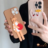 Creative 3D Animal Foldable Stand Case For Redmi K80 K70 K70E K60 K60E K50 K50i K40 Gaming K40S K30 