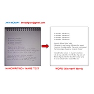 KERJA MENAIP / TYPING JOB (RM0.20 / 1-150 Words)