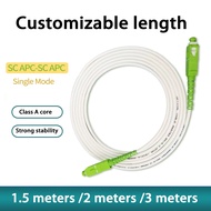 1.5M/2M/3M SC/APC to SC/APC Fiber Optic Internet Cable, 3.0mm Single Mode Patch Cable, Fiber Optic J
