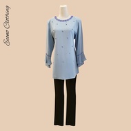 blaus + seluar #baju raya dress 2022 muslim robe
