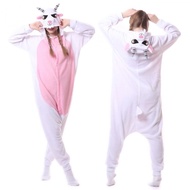 Goat Animal Character Overall Kigurumi Onesie Pajamas Sleepwear Costume (Adult/ Unisex)
