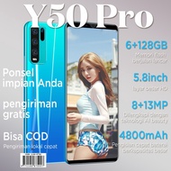 HP COD HP BARU 500 RIBUAN Y50 PRO 6+128GB 5.8INCI HP DI BAWAH 1 JUTA