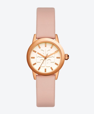 Tory Burch Gigi Watch Blush Leather / Rose Gold-Tone