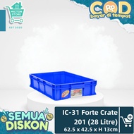 HOMTON LION STAR Basket FORTE Crate 201 28 Liter Plastic Crate IC-31 Premium Multipurpose Box Sturdy