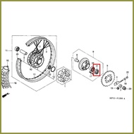 ✻ ◱ ♂ 1pc Flange Hub Oil Seal/Dust Seal (Rear Wheel) for XRM110/125/Wave125/RS125 (Genuine 91251-KG