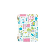 Nakabayashi Im Doraemon Logical W Ring Notebook B6Grid Ruled60 Sheets WhiteTextile NW-B612DR-W-Top Q