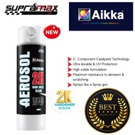 AIKKA Premium High Solid 2K Clear Aerosol Spray Tin 2K01A Top Coat Clear/ 2K Clear/ Laquer / Plastic