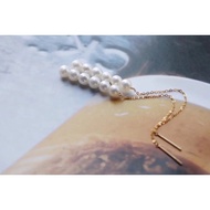 Ear Line Pearl Pearl Ear Line Simple Style 18k Gold Erhao Jewelry 3.5mm Fashion About I88M