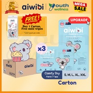 [Carton] Aiwibi Comfy Dry Baby Diaper Tape / Pants (3 Packs) 1.8mm Ultra Thin