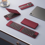 B．O．W | คีย์บอร์ดบลูทูชสัมผัสพับได้สำหรับ Apple iPad Xiaomi Pad Mate70 Purax6 Matepad Mini Mate XTs/