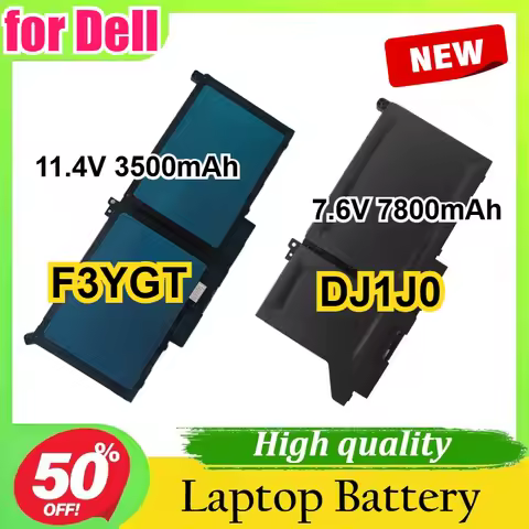 F3YGT DJ1J0 7.6V/11.4V 7800/3600mAh Replacement Laptop Battery for Dell Latitude 12 13 7000 Series 7