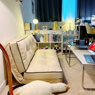 LP-8 Get Gifts🍄Lazy Sofa Sleeping Bedroom Tatami Small Sofa Foldable High-Profile Figure Rental Room Single Sofa Bed EKY