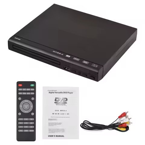 DVD-225 Home DVD Player DVD VCD Disc Player Digital Multimedia Player AV Output with Remote Control 