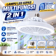 2 in 1 Fan Light E27 Fitting 6 Watt Hanging Fan 22 Watt LED Light Multifunction Fan Light
