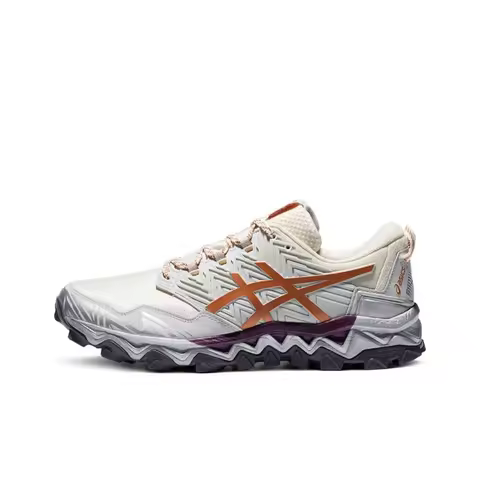 ASICS GEL FujiTrabuco 7 Trail Running Shoes Men's Low Top White/Gold 1011B256-101