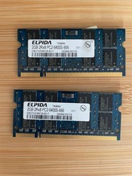 ELPIDA / Micron 2GB 2R X 8 PC2-6400S-666