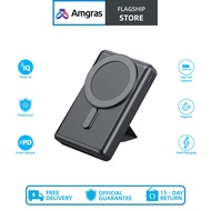 Amgras PowerMeta Magnetic III Pro Portable Fast Charging Wireless Magnetic Powerbank (10000mAh)