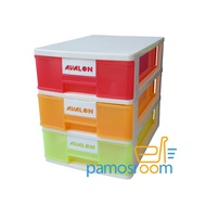 3-Tier Plastic Drawer Cabinet / Avalon 3-Tier Drawer DW203TW