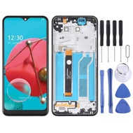 หน้าจอ LCD TFT สำหรับ LG LM-Q510N K51พร้อมอะไหล่และเครื่องมือ Digitizer ประกอบเต็มตัวเครื่อง (สีดำ)