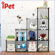 [HCM]Kệ Tủ Lắp Ghép Lưới Sắt Đa Năng ( TẶNG KÈM CHỐT ) - Combo 10 Ô - iPet Shop