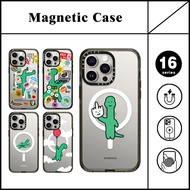 Connor恐龙Magnetic手机壳Caseti适用于iPhone 16 Pro Max 15 Plus 14 ProMax 13 12Pro手机防震防摔壳