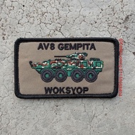 x A20009 Patch Embroidery AV8 Gempita IFV 25 Woksyop