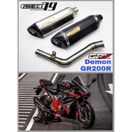 Project79 Exhaust GPX DEMON GR200R Slip on Piping Muffler Stainless Steel Project79 GR 200R QPM06SV/