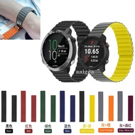 20mm Magnetic Loop Band Silicone Strap For Garmin Forerunner 645 645M 245 245M / Vivoactive 3 Music / Venu Sq