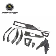 F30 Interior Trim Matte Carbon Fiber Interior Trim W / Alcantara Set for BMW F30 F31 F32 F36 LHD