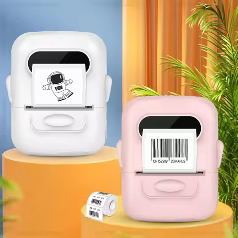 P50 Label Printer Portable Handheld Thermal Printer Mini Barcode QR Code Sticker Paper Label Machine