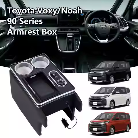 Voxy 90 Series For Noah 90 Series Console Box Wireless Charging Smart Console Box Storage Toyota NOA
