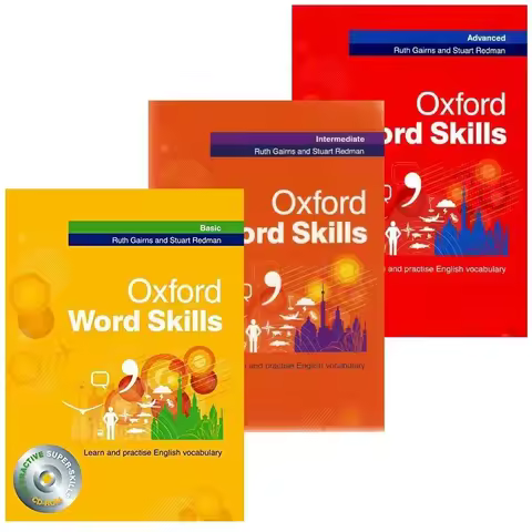 Full Color Oxford Word Skills Basic / Intermediate / Advanced Learn and Practise English Vocabulary 