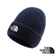 [The North Face The Face] LOGO Cloth Label Warm Knitted Wool Hat (Deep Mouth/Coverable Ears) Men Wom