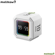 MOLIH Digital Flipping Timer, Gravity Sensing Rechargeable Pomodoro Timer Cube,  5/10/25/40min Rotat
