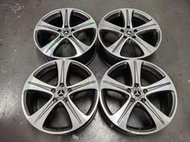 【田中中古輪胎館】賓士 BENZ 原廠圈 18吋 5X112 / 8J / ET43 中心孔66.5 鐵灰車面