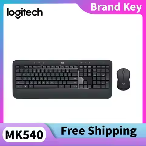 The Logitech MK540 Wireless Keyboard Mouse Set Full-size Ergonomic Design Suitable Typing Offices Pe