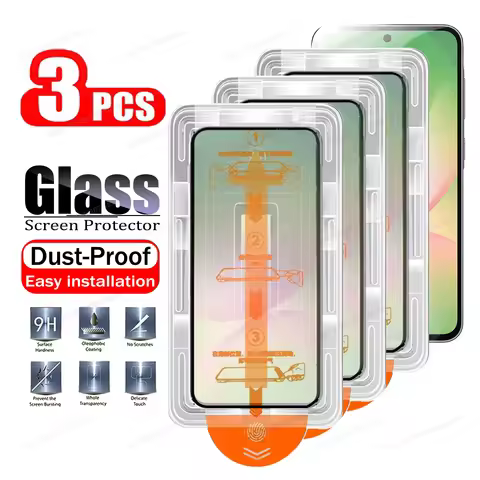 3Pcs 8K Dust-Free Screen Protector For Samsung Galaxy A56 A55 A57 A54 A53 A52S A35 A36 A37 A26 A15 A