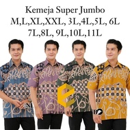 Men's Short Sleeve Batik Shirt - Men's Jumbo Batik Shirt ML XL XXL 3XL 4XL 5XL 6XL 7XL Rubik